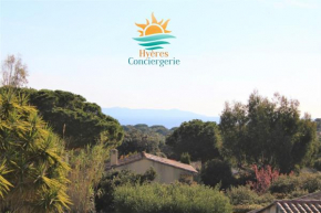 Giens/RDJ T3 indépendant/terrasse vue Mer